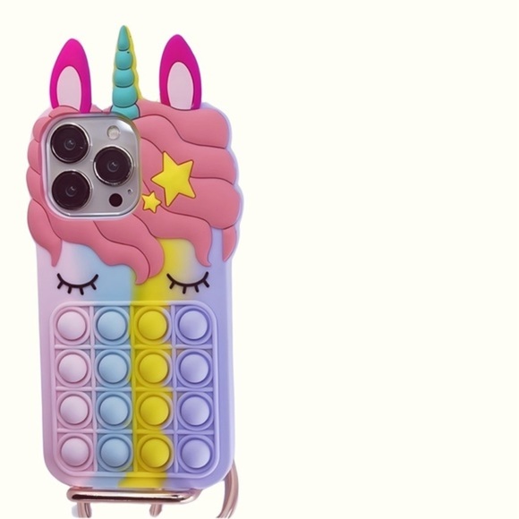 HP🔥Level up your iPhone game: Kawaii Cartoon Pop-it Phone Case - Picture 3 of 4